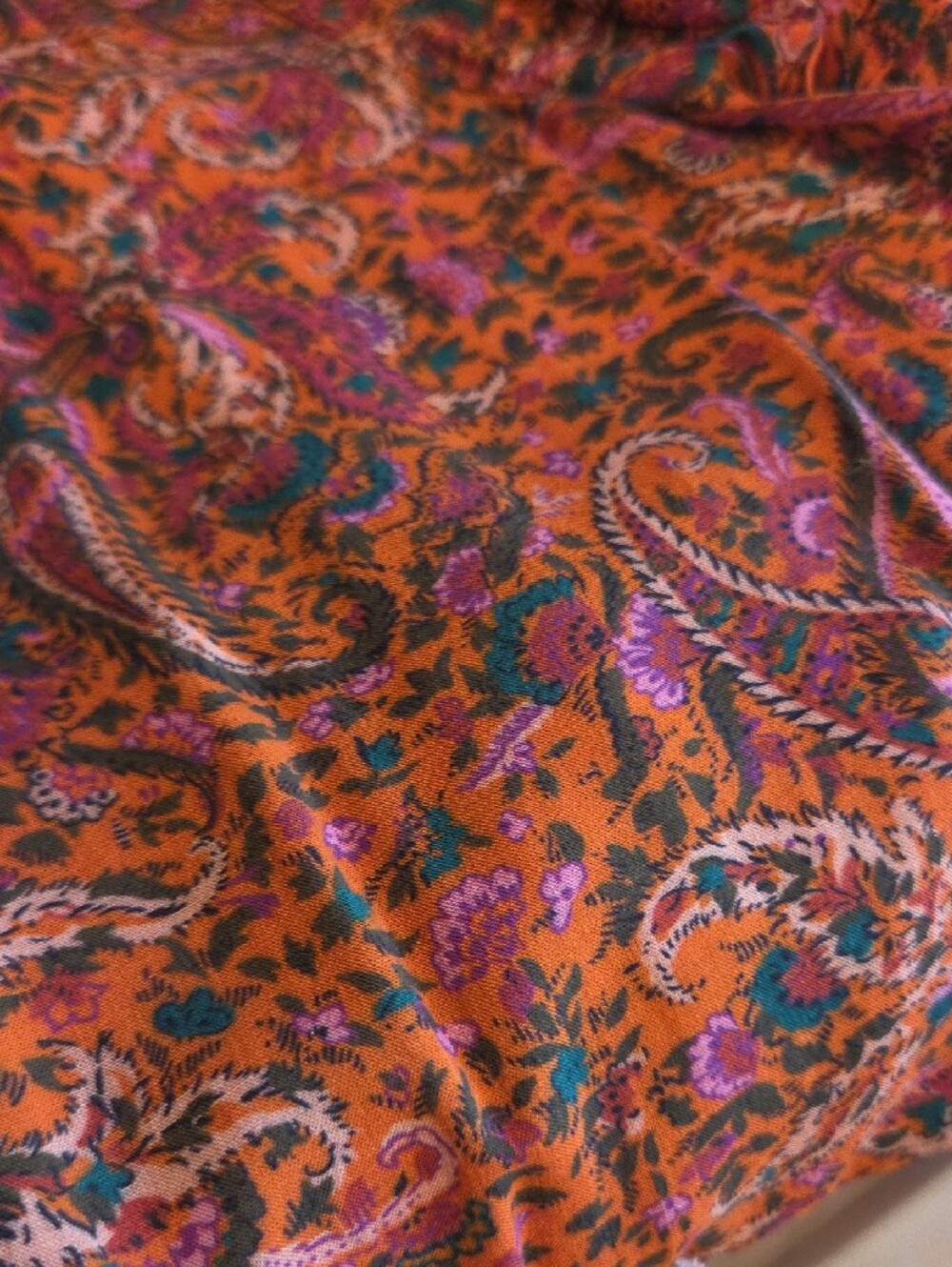 Anthropologie Pink Paisley Ruffled V-Neck Tiered Mini Dress - Picture 13 of 13